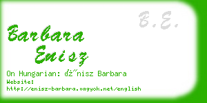 barbara enisz business card